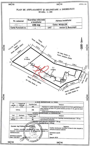 Mosilor, vanzare casa si teren.